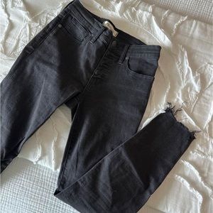 Madewell 9” High-Rise Skinny Jeans Size 26P Black